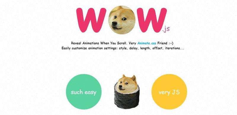 Hiệu ứng đẹp tuyệt vời vời WOW.js khi bạn scroll